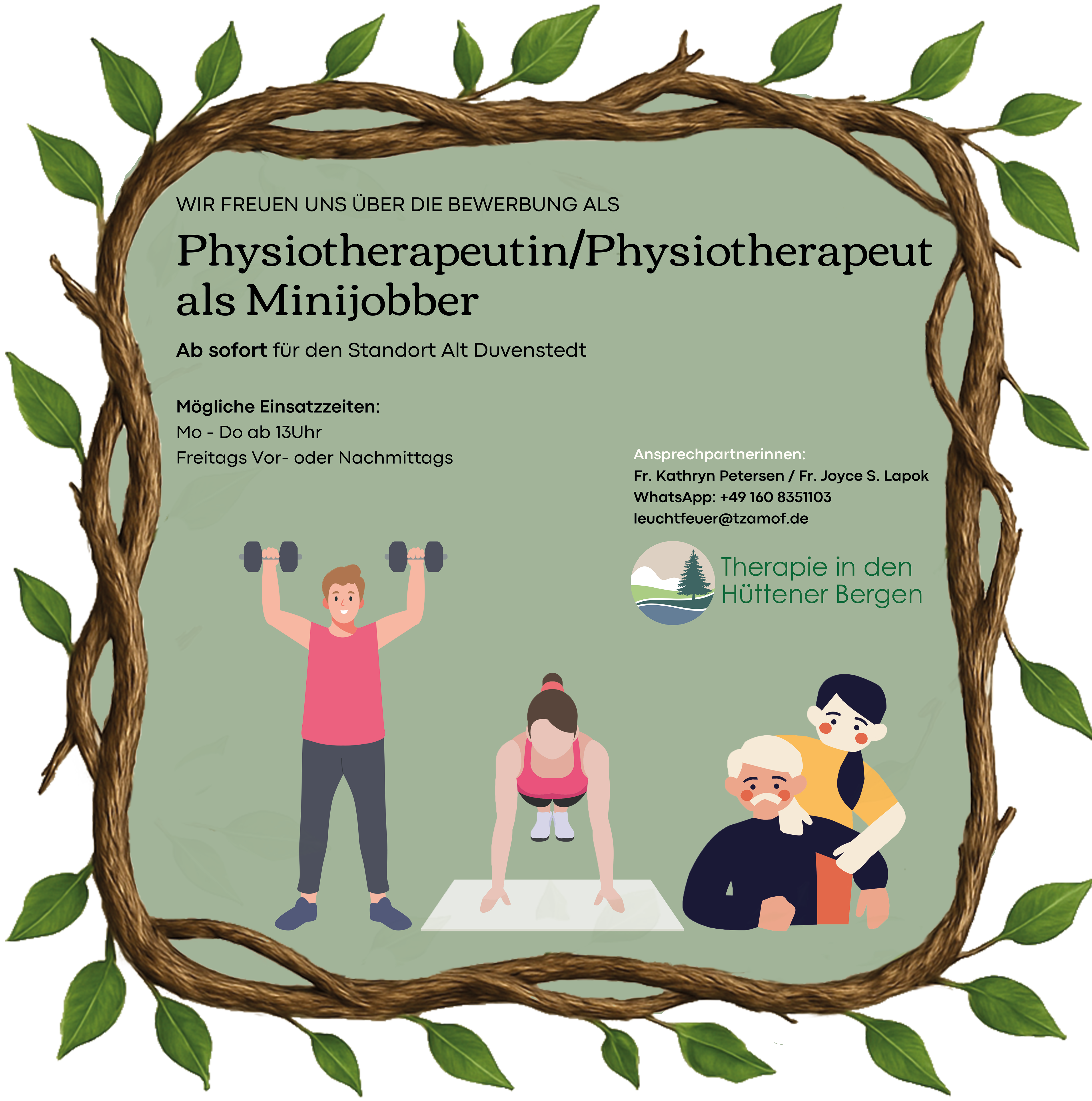 Bild mit Stellenanzeige